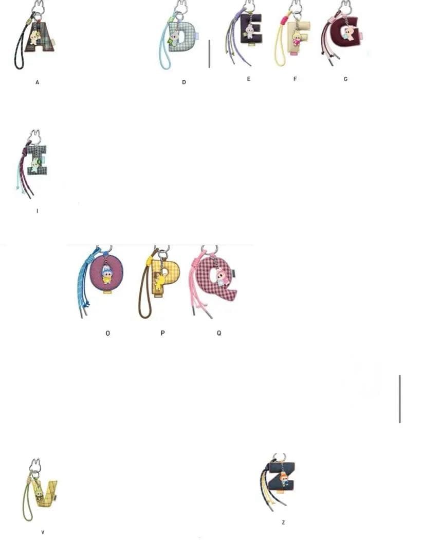 ラブブ PIN FOR LOVE アルファベット ペンダントアソートセット