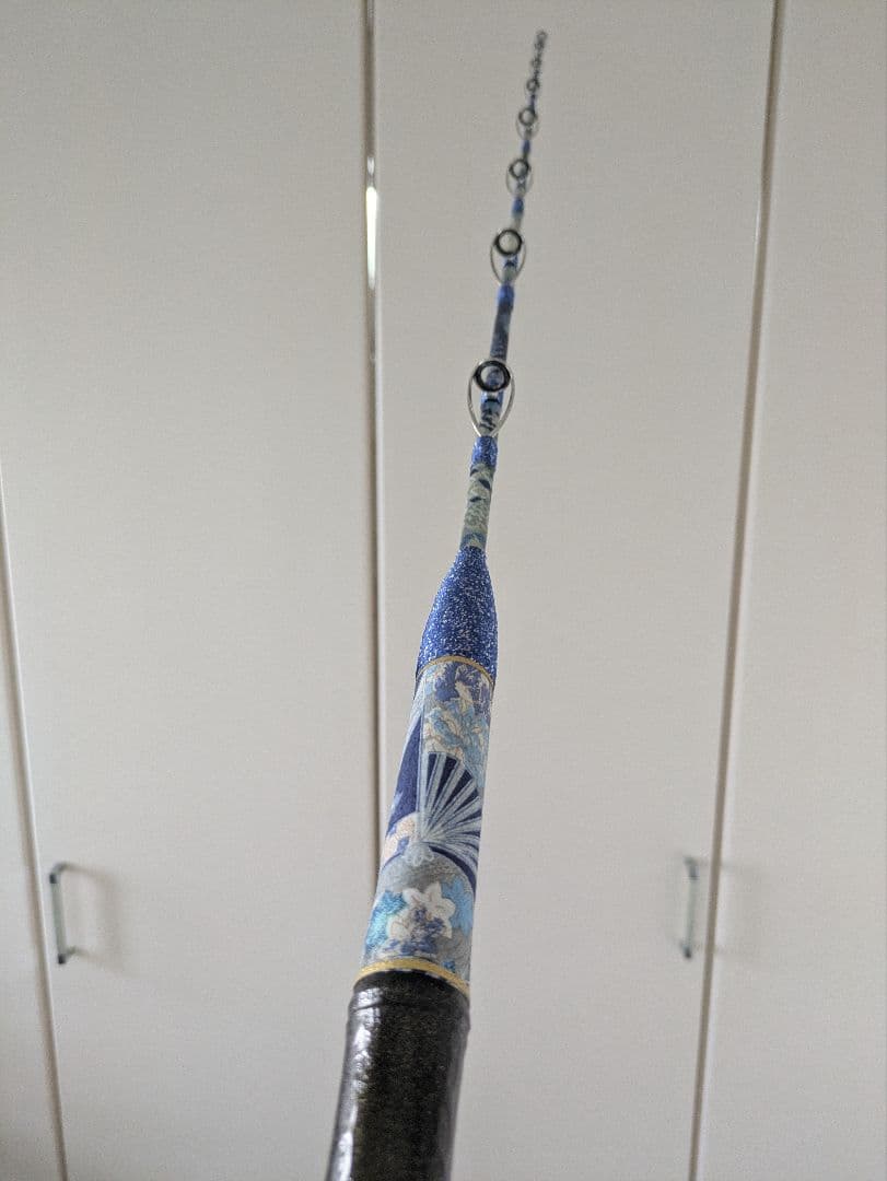 伊勢海老竿　穴釣り　テトラ釣り　布袋竹　和紙　　ハンドメイド