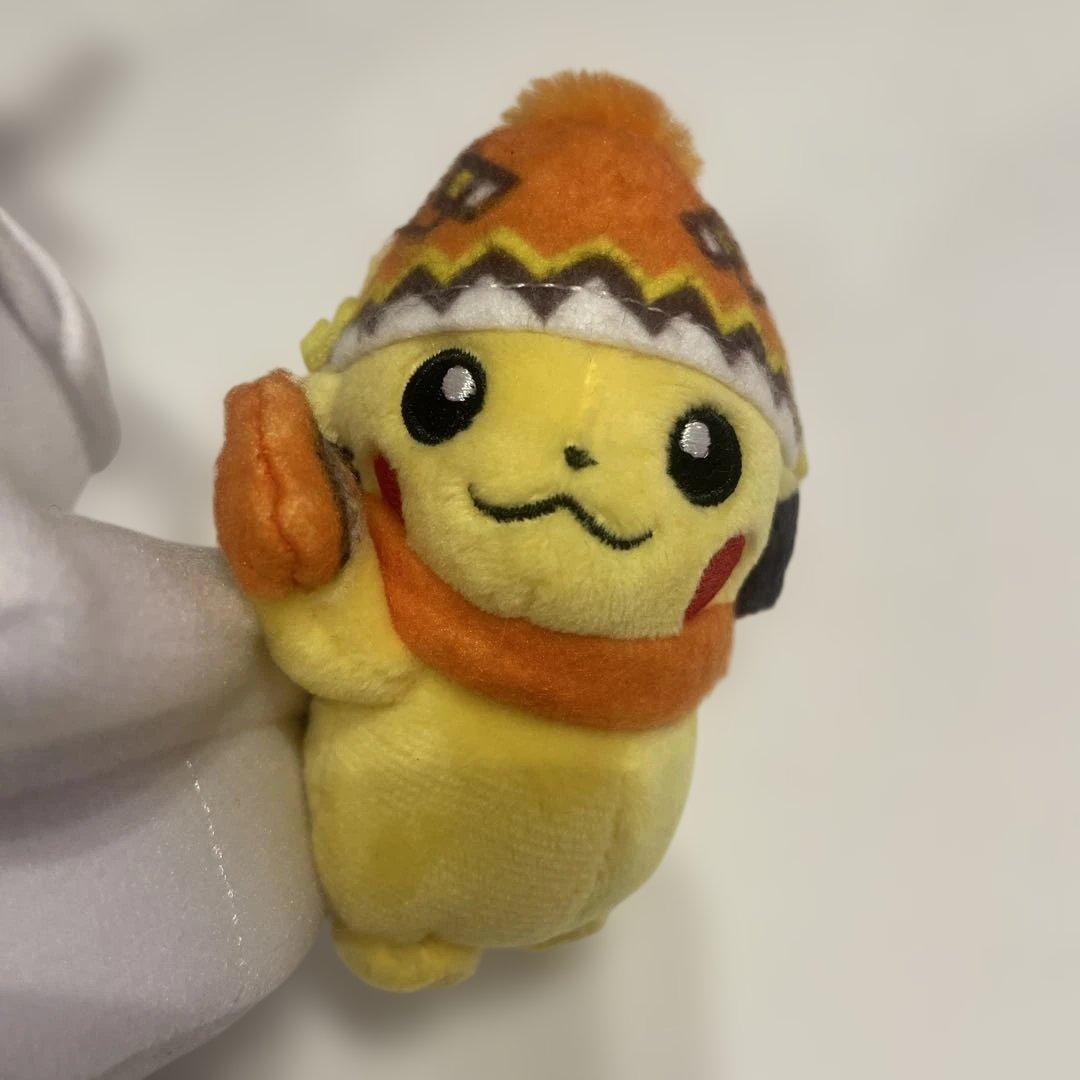 【最安値】サッポロ限定 ぬいぐるみ ピカチュウの雪像〜クラーク像〜タグ付美品