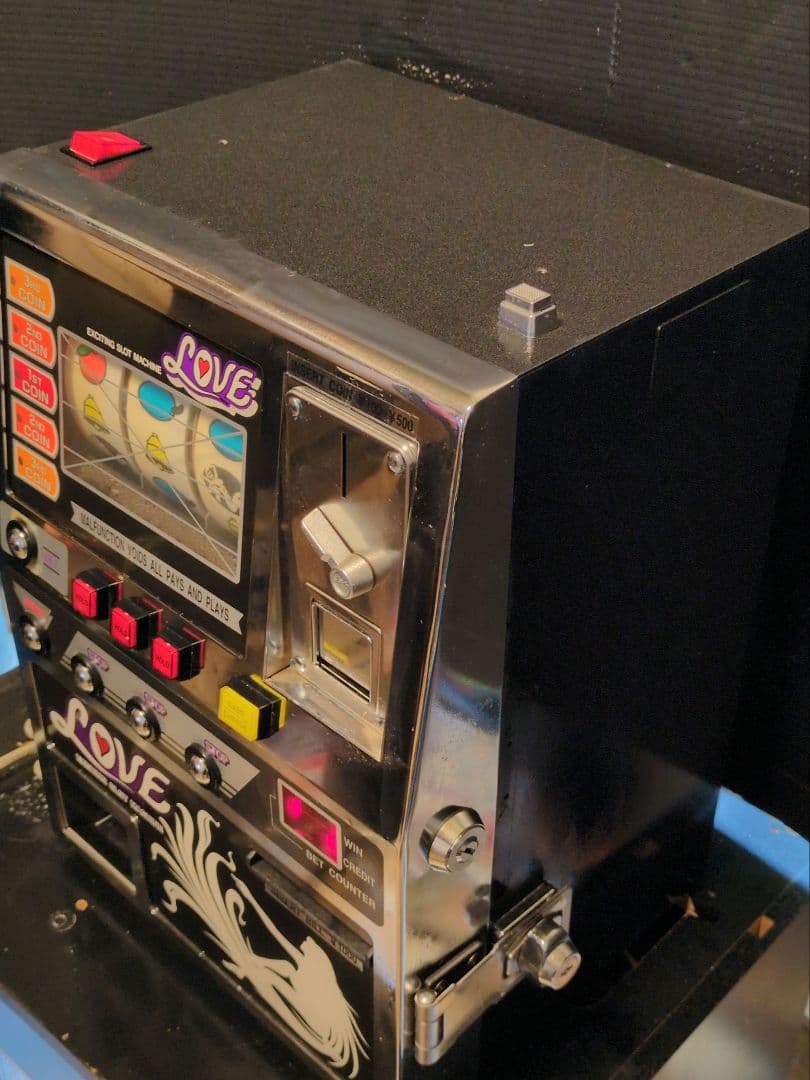 卓上ミニスロット「LOVEラブ」レトロゲーム機 卓上ゲーム レア希少 カギ無し