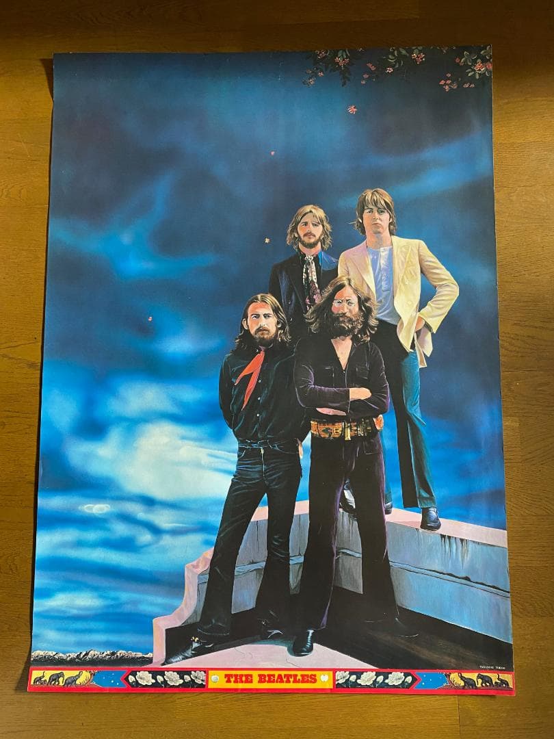 横尾忠則 「The Beatles ビートルズ」ポスター ピン穴なし