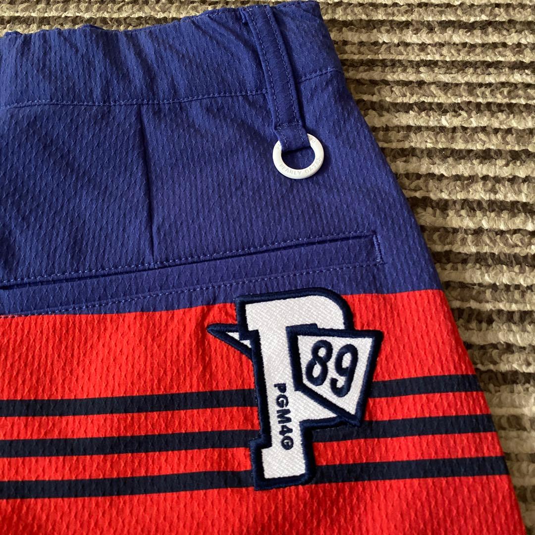 新品タグ付き　パーリゲイツ　スカート　レディース　Sゴルフウェア ボーダー　速乾