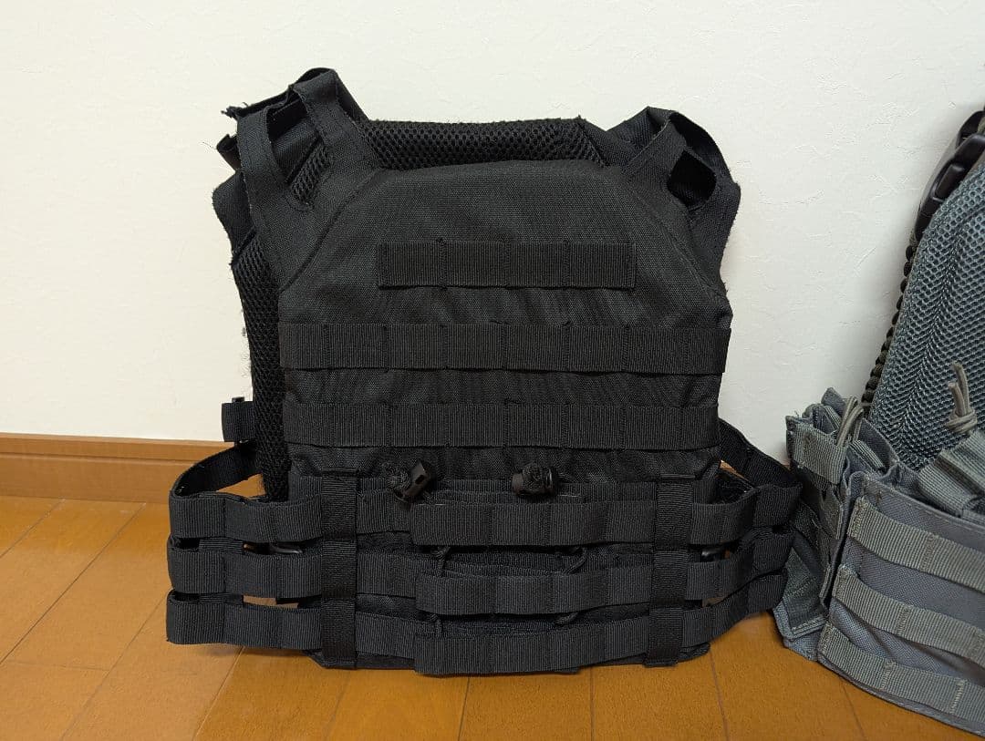 プレートキャリア 2セット ダミープレート付 自作ワンポイントスリング付