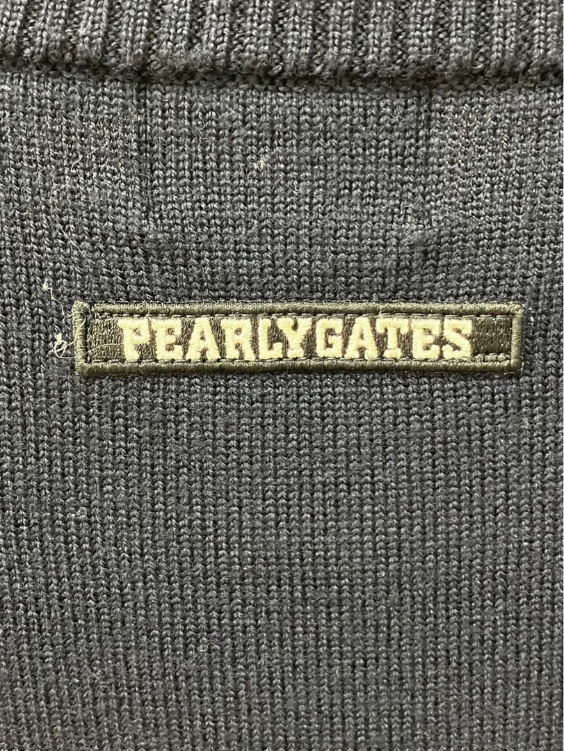 美品 パリーゲイツ メンズ ニット セーター カモフラージュ ネイビー