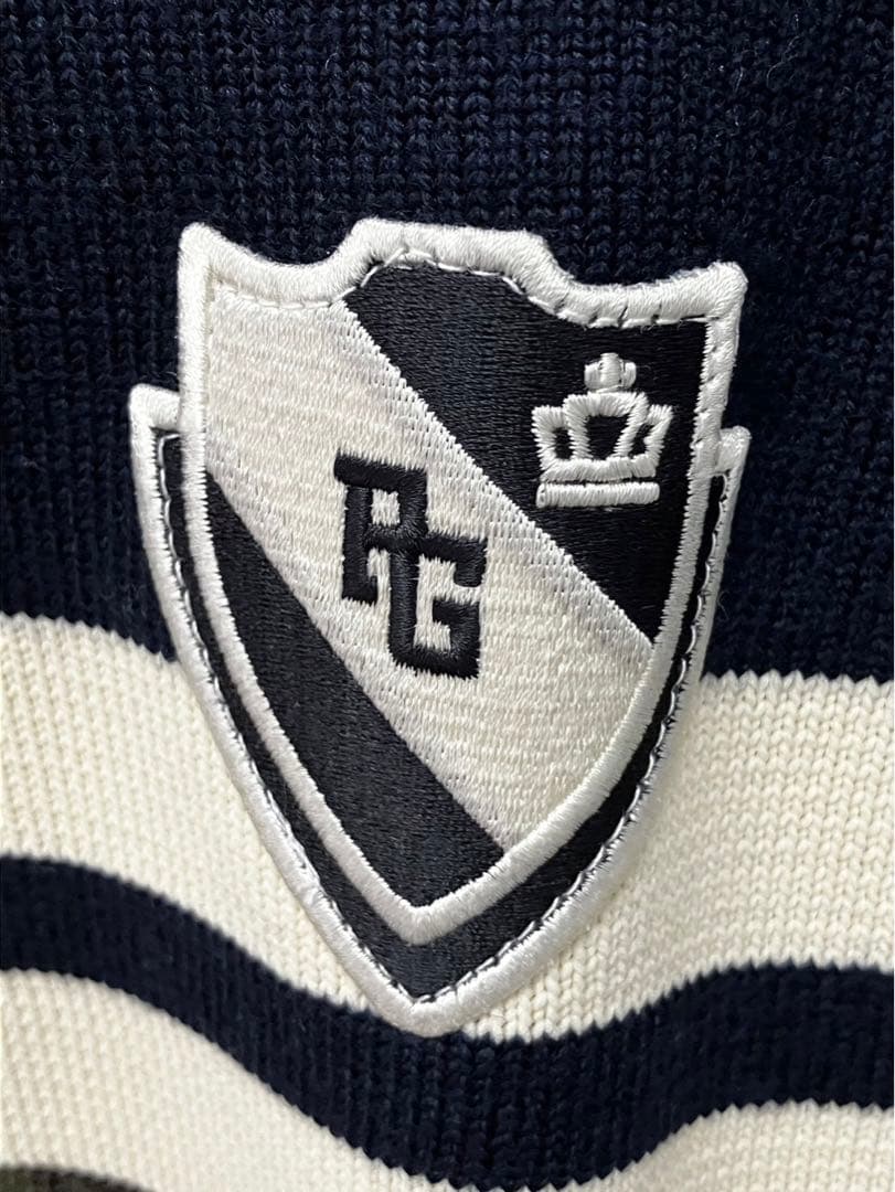 美品 パリーゲイツ メンズ ニット セーター カモフラージュ ネイビー