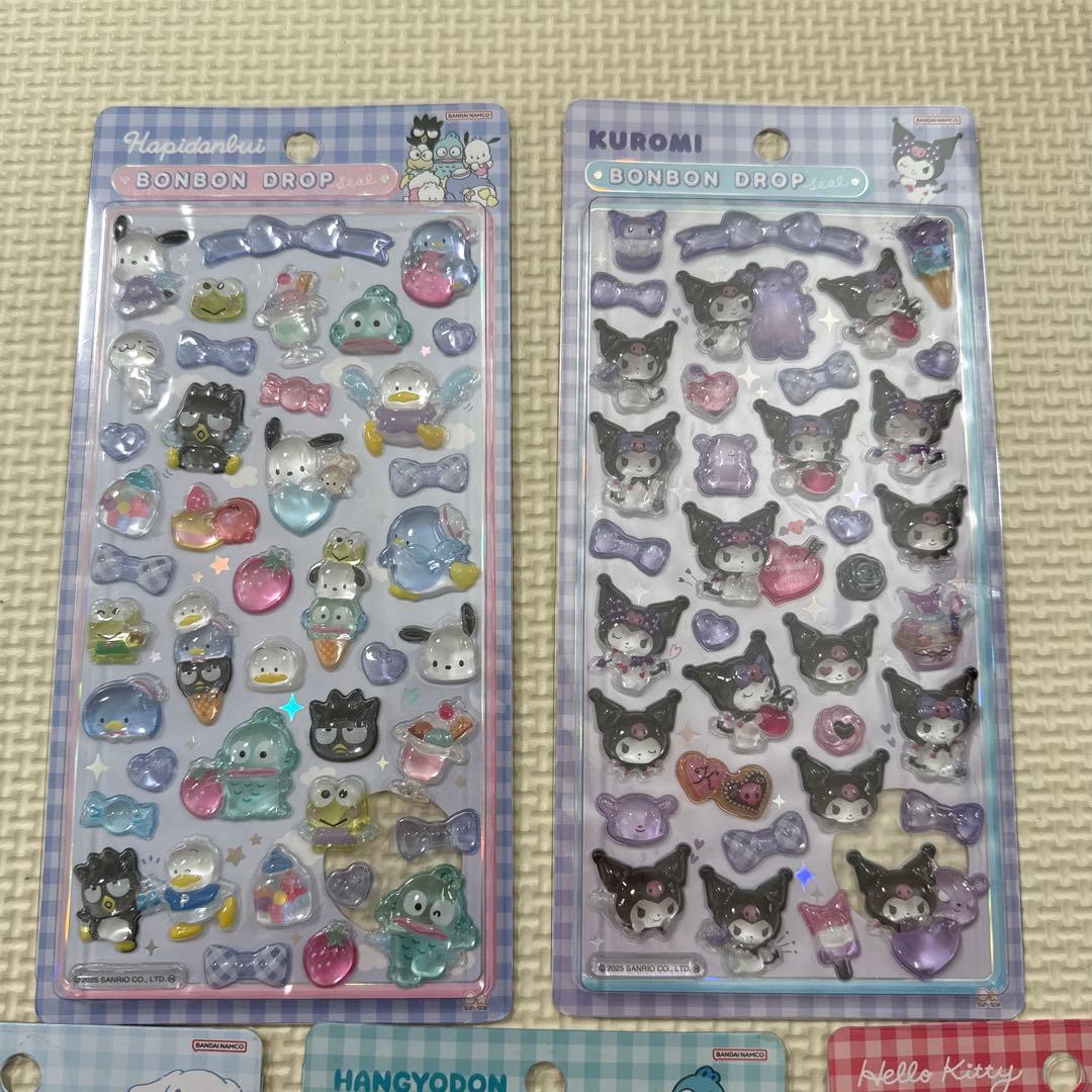 サンリオ　ボンボンドロップシール　第2弾　5枚セット　正規品