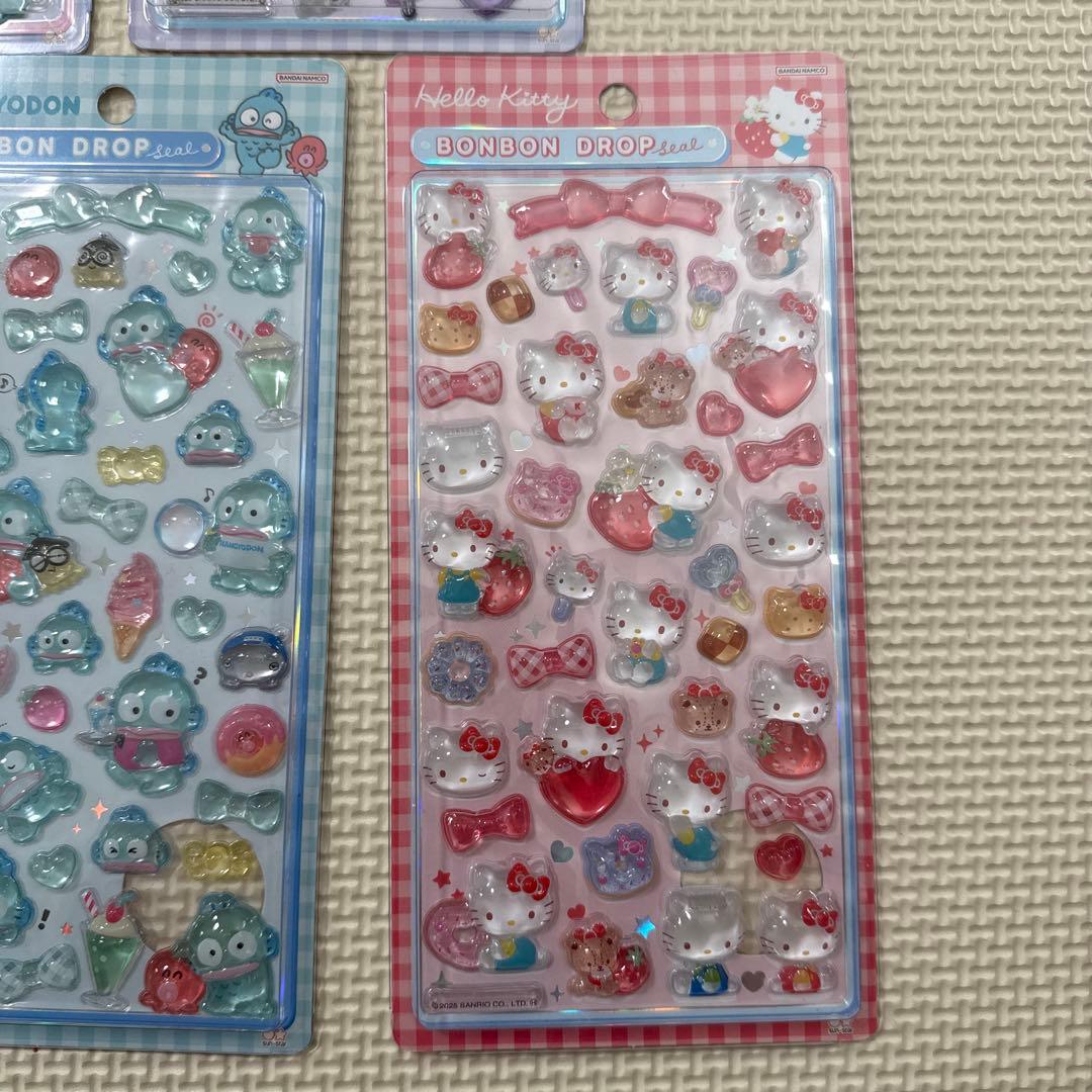 サンリオ　ボンボンドロップシール　第2弾　5枚セット　正規品