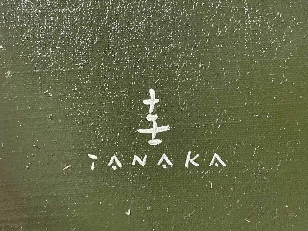 「真作」田中圭三『花の衣』静物画　油彩画　額装　サイン有り　F10号