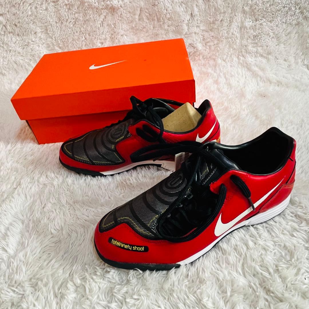 Nike トータル90 シュート 24.5cm レッド/グレー 新品タグ付き