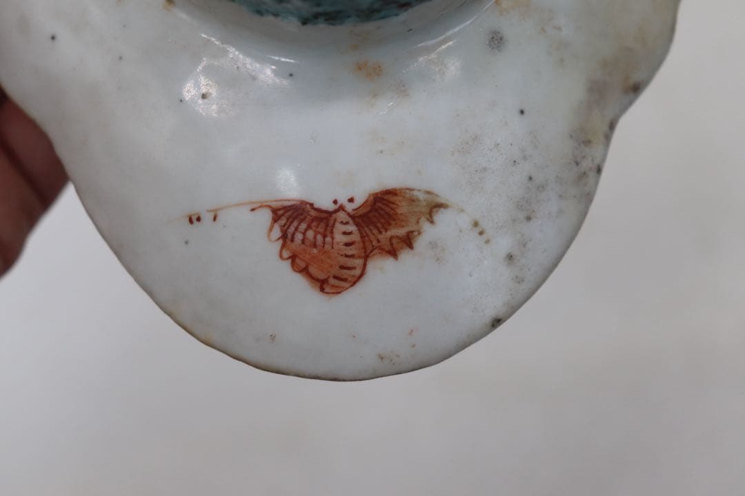 ※中国　清時代　粉彩　人物紋高台楕円皿　送料込み250529