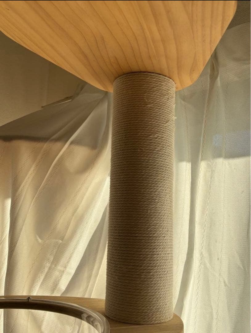 SUMIKA 突っ張り型木製キャットタワーハイエンド（コットンホワイト）