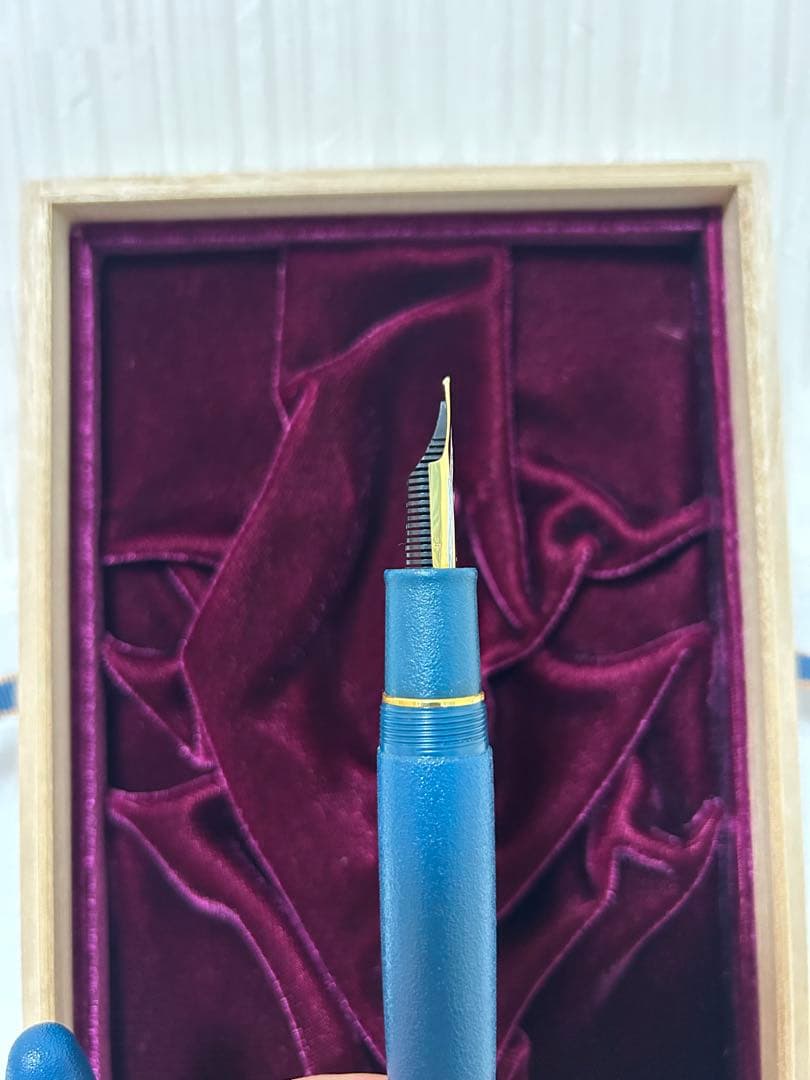 セーラー万年筆 伝統漆芸 彩雅万年筆 太字 深藍