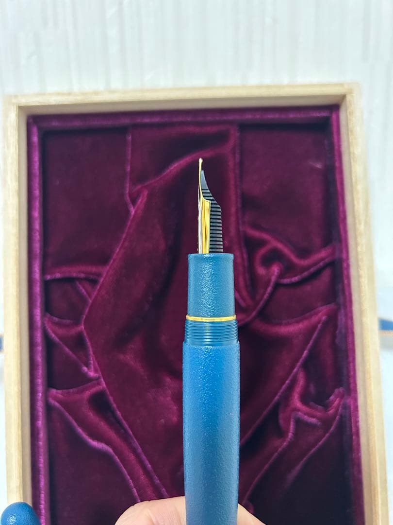 セーラー万年筆 伝統漆芸 彩雅万年筆 太字 深藍