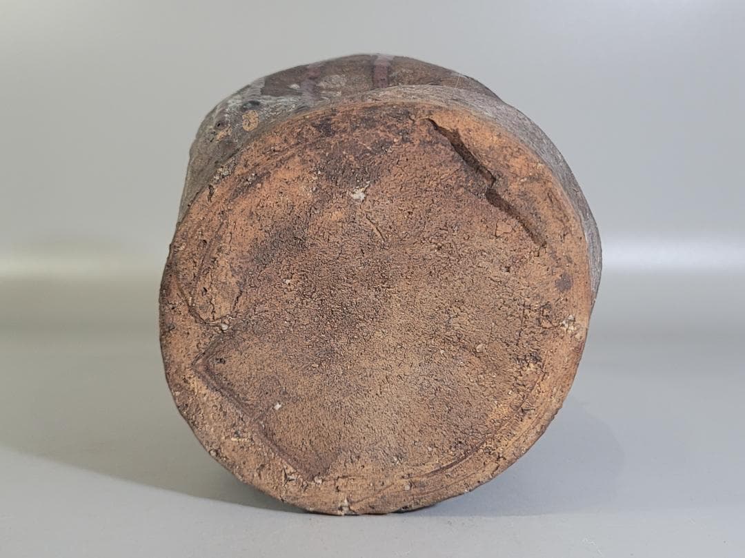 古美術 茶道具 古志賀焼 水指 時代物 DT164