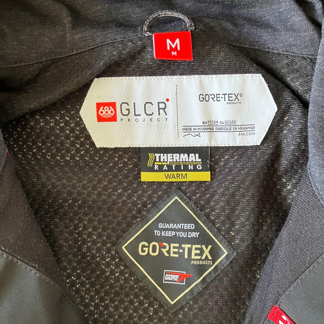 #13H✨686 GLCR✨ゴアテックス✨スノボ ウェア 上下セット メンズM