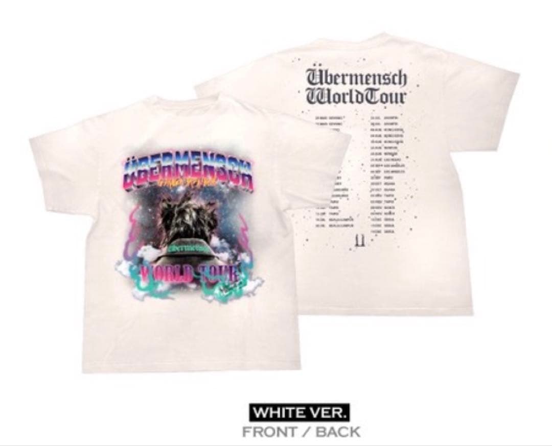 G-dragon ÜBERMENSCH ソウルコンencore Tシャツホワイト