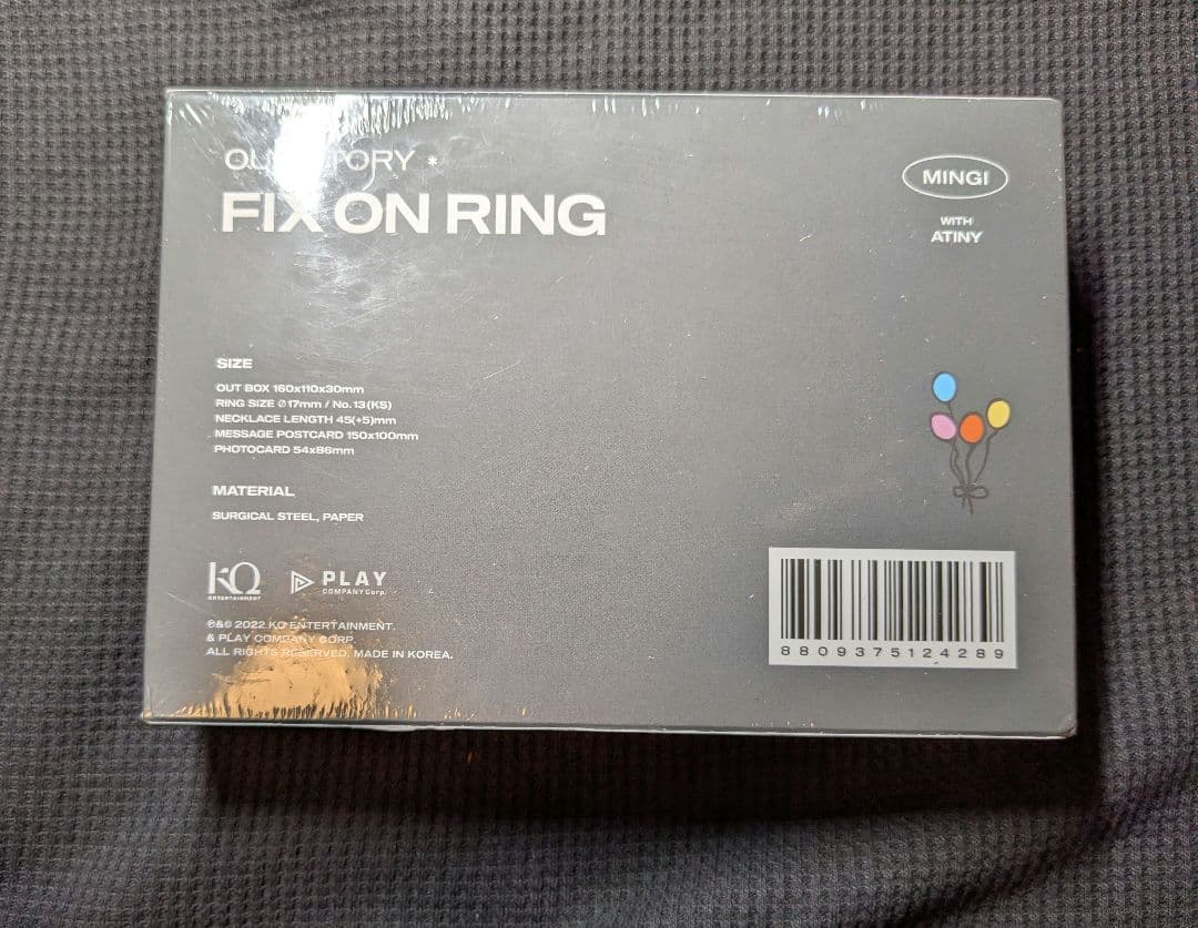 アイドル ATEEZ FIX ON RING MINGI MD HBD