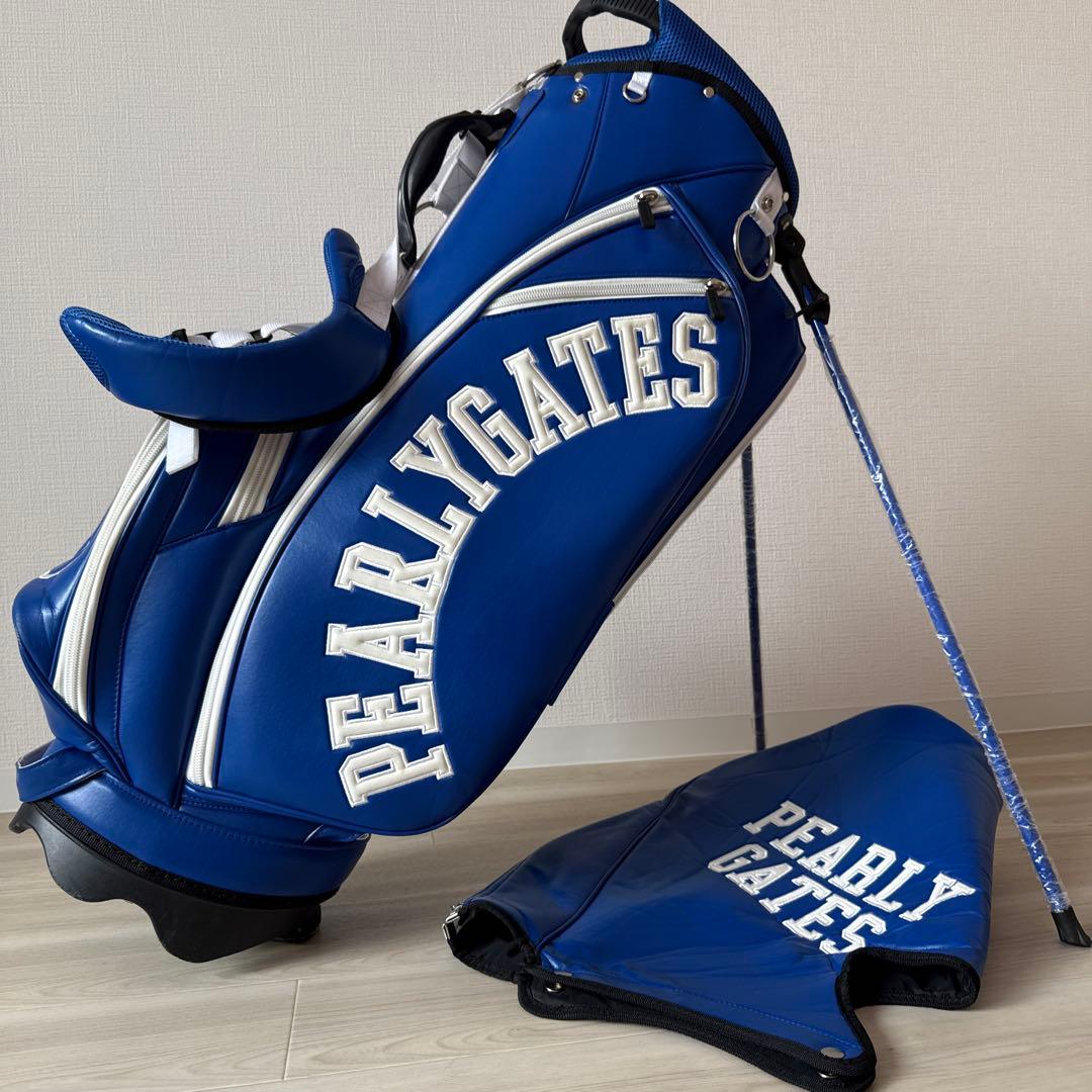 パーリーゲイツ　キャディ バッグ　ショルダー式　スタンド式　軽量　ブルー