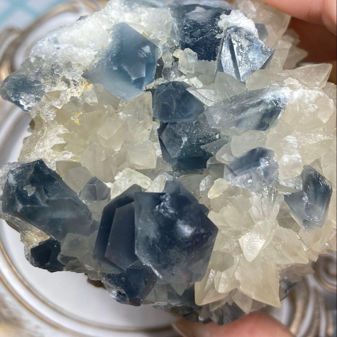 カルサイト　セレスタイン　共生鉱　アフガニスタン　182g セレスタイト