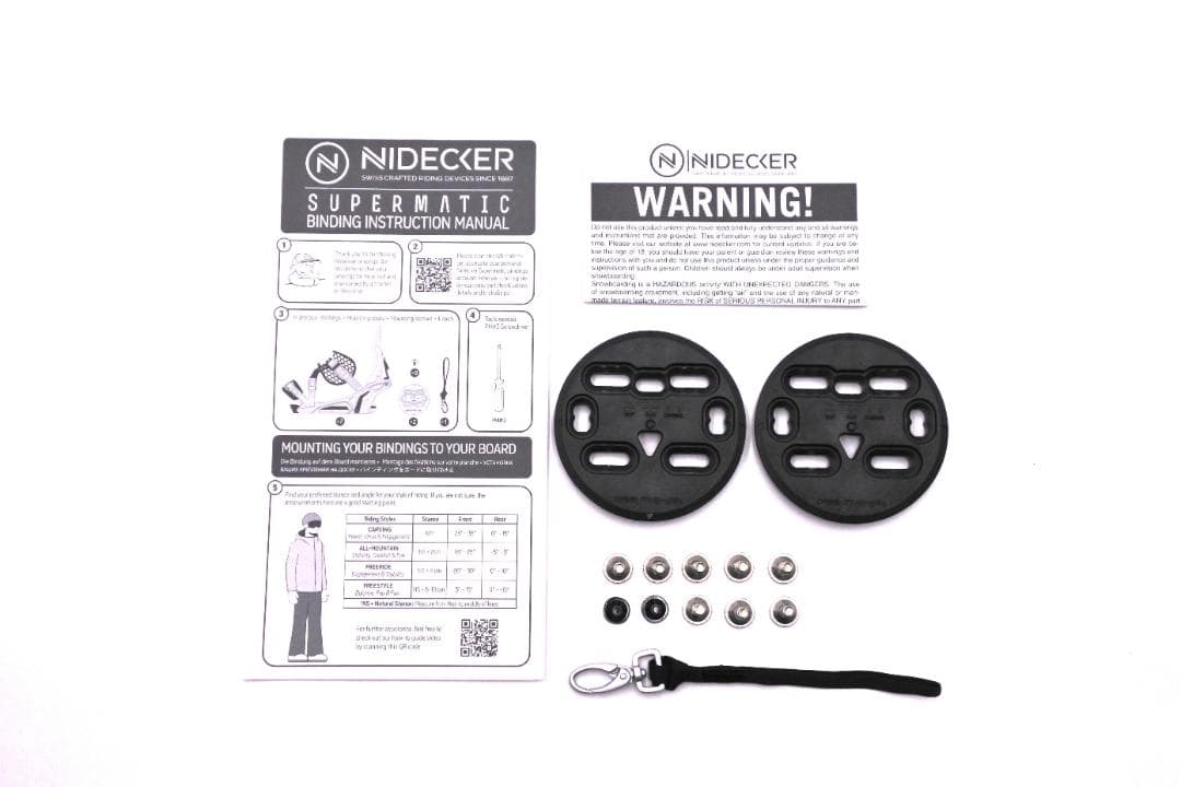 Nidecker Supermatic ビンディング Lサイズ ブラック