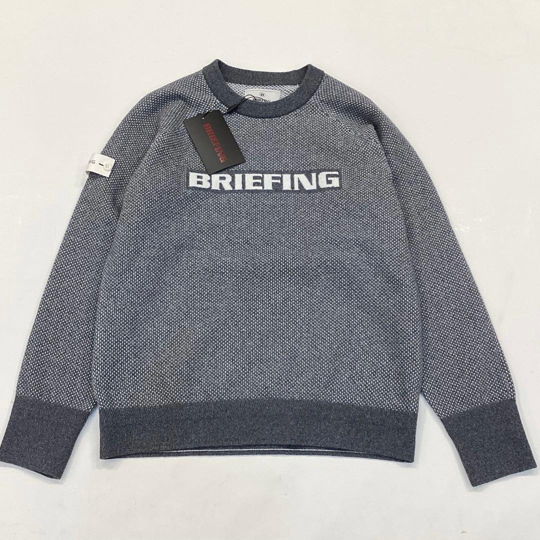 BRIEFING 新品　BIRDS EYE LOGO CREWNECK KNIT