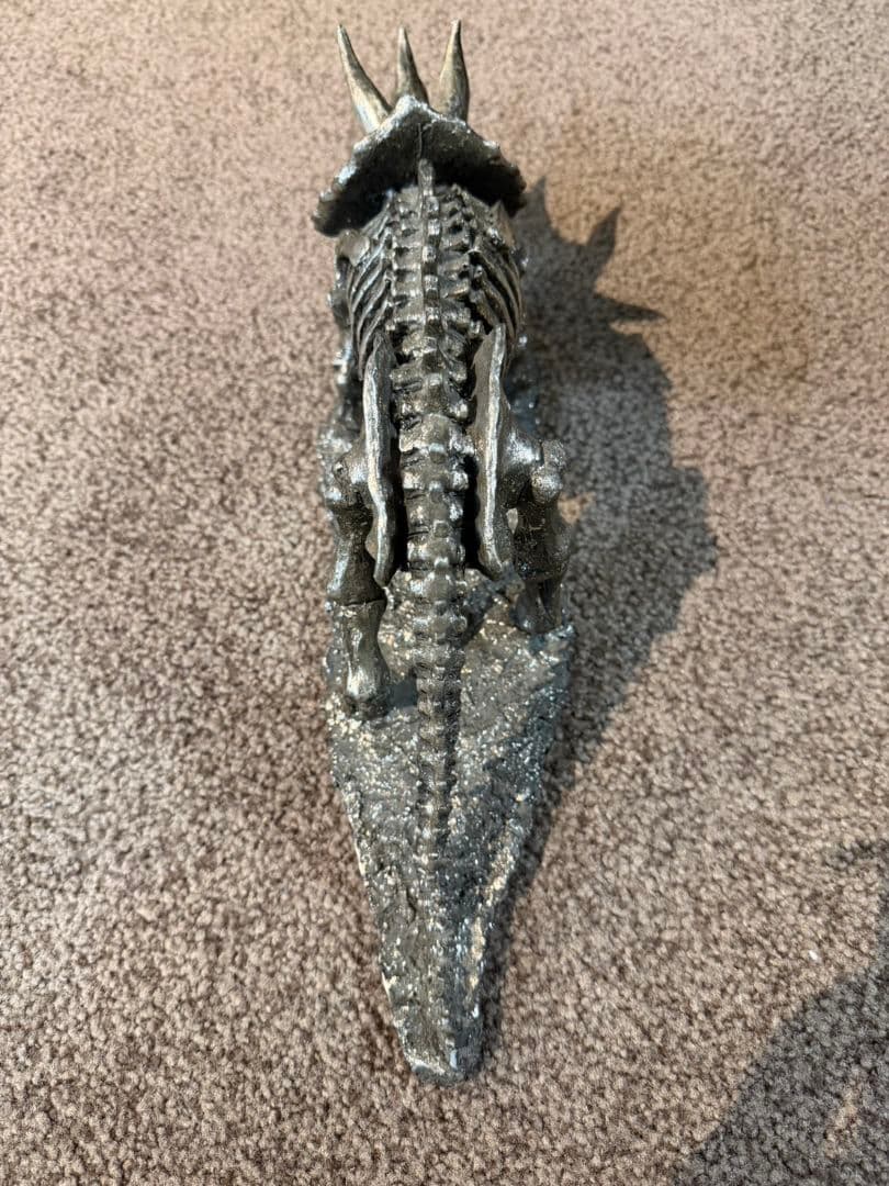 トリケラトプス 骨格模型 シルバー