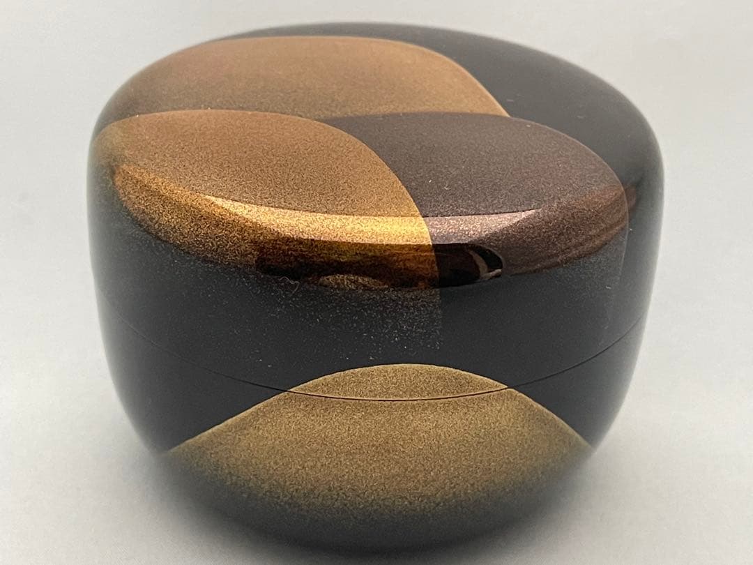 輪島塗　鈴谷鐡五郎　遠山平棗　共箱　無傷　未使用品　茶道具　棗　真物保証