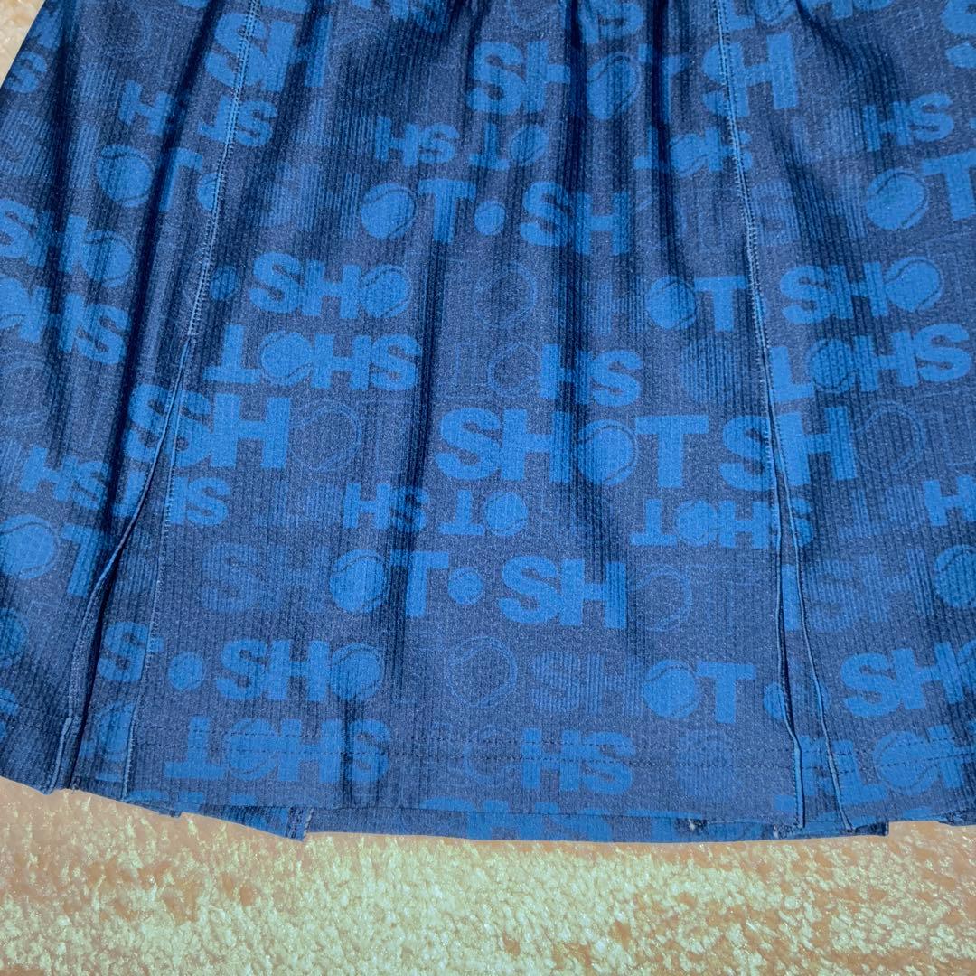 バルデマッチ　ダークブルー プリント柄 テニススコートMサイズ　未使用品