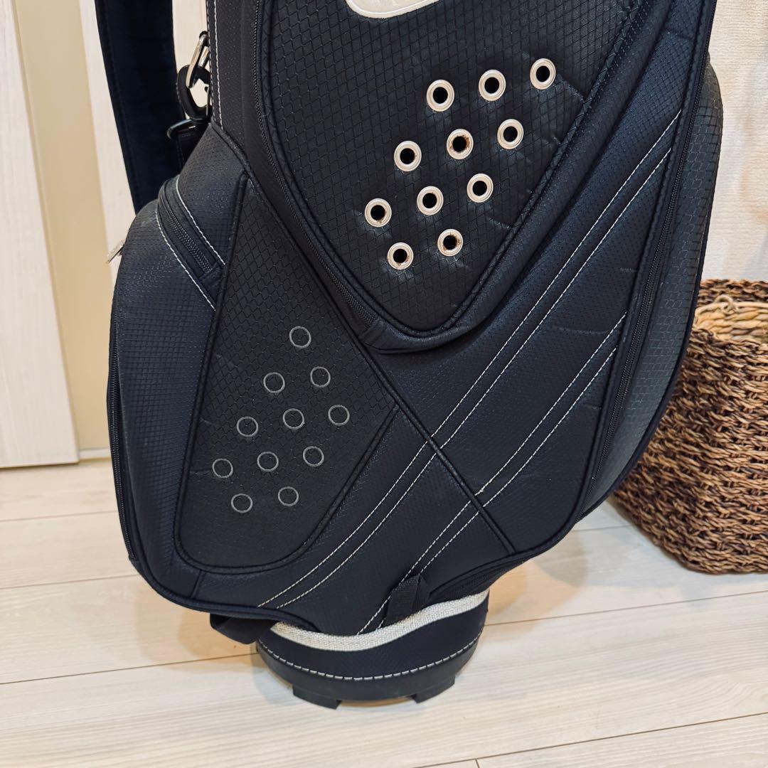 NIKE ナイキゴルフ キャディバッグ9型6分割 ブラック 軽量