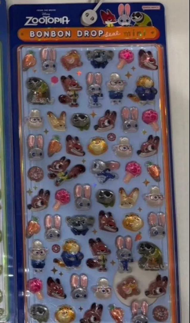 【正規品】ボンボンドロップシール ズートピア リトルグリーンメン プーさん他