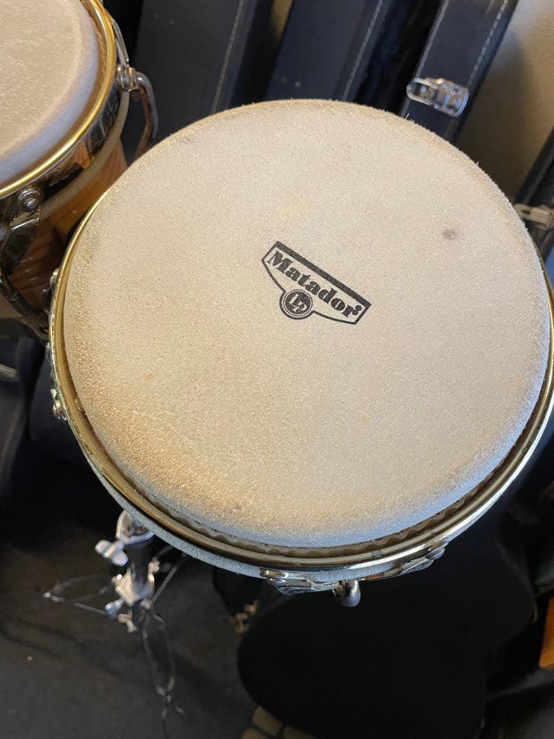 ガ*ガ様 LP ボンゴ デュオ スタンド、ケース付き