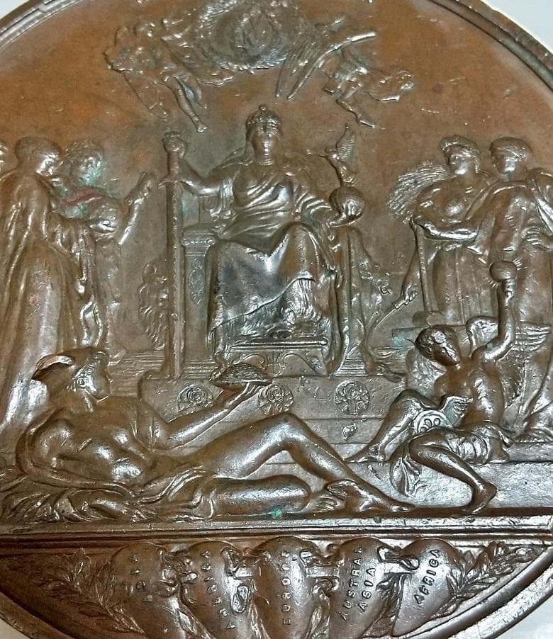 77mm 1887年 イギリス ビクトリア ヴィクトリア 戴冠式 銅メダル