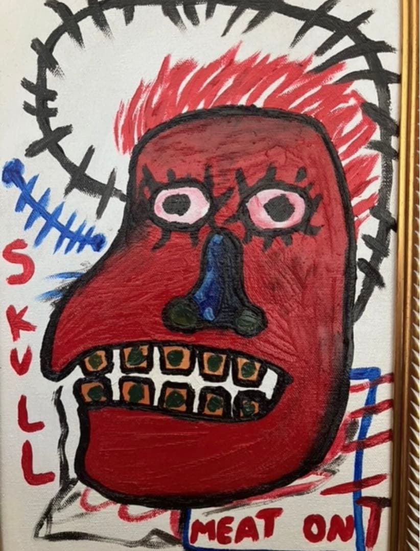 バスキア　油彩　6 模写