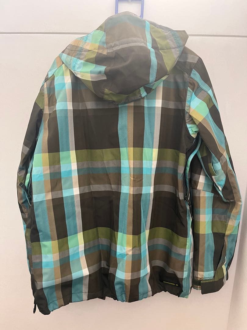 Burton チェック柄スノーボードジャケット S