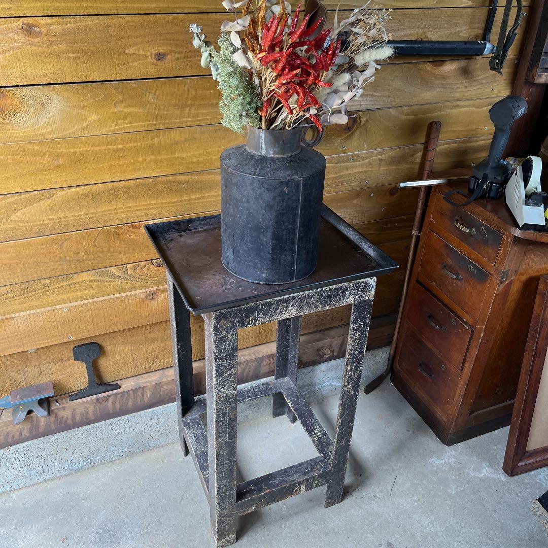 ヴィンテージアイアン台　鉄板付き