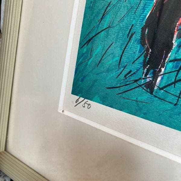 森岡完介 Kansuke MORIOKA 作*直筆サイン入り大版シルクスクリーン