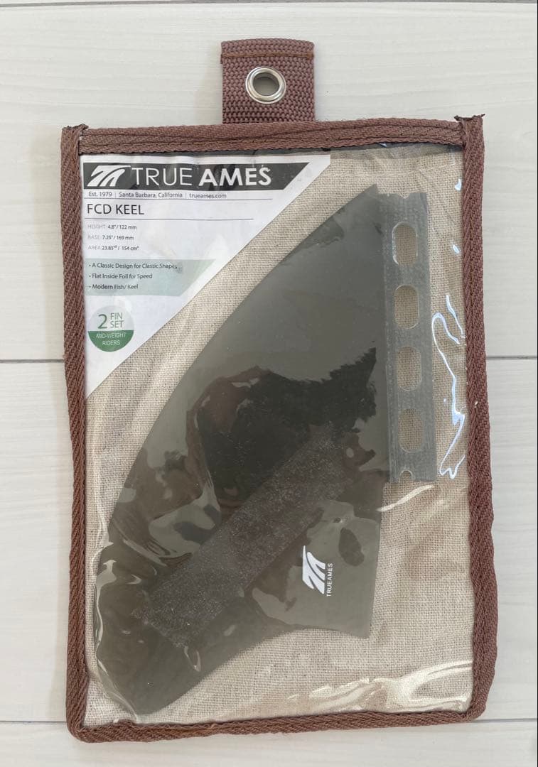 新品 TRUE AMES FCD KEEL サーフボードフィン 2フィンセット