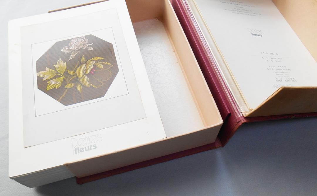 カンザス地方の染色図案資料、小花、刺繍、テキスタイルデザイン、