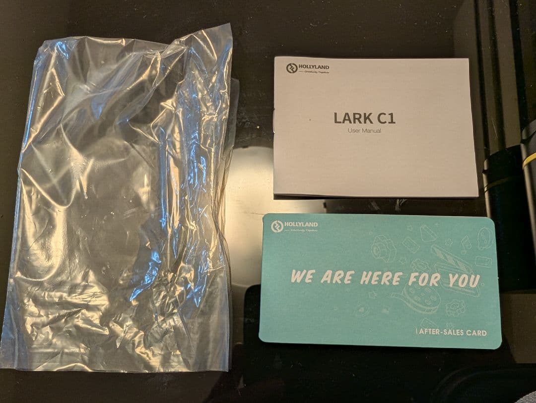 【極美品】Hollyland Lark C1ワイヤレスピンマイク スマホ用 /