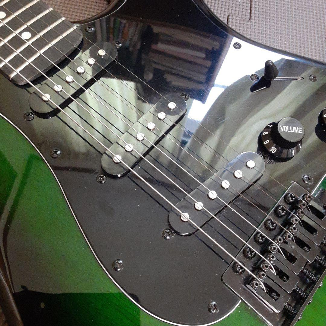 美品　SELDER グラデーショングリーン エレキギター