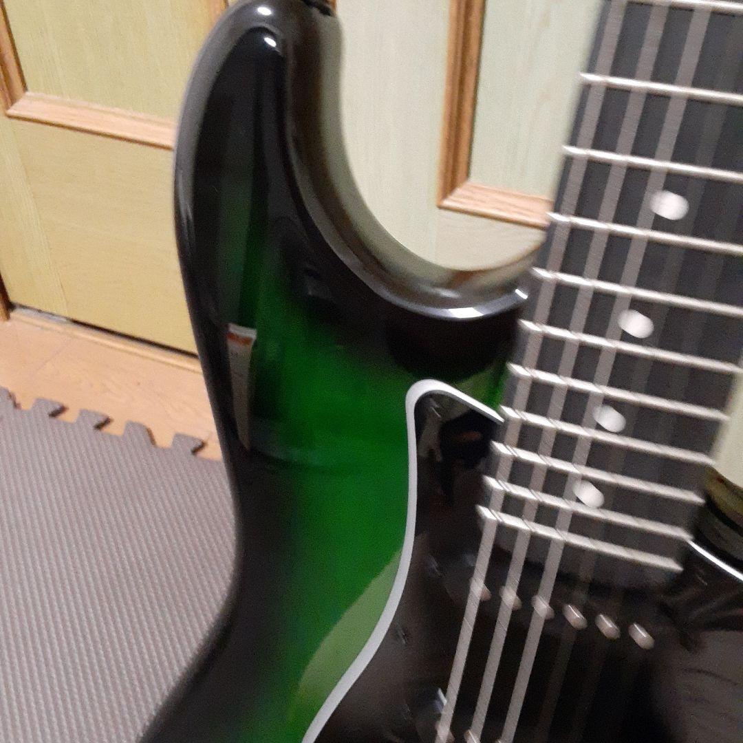 美品　SELDER グラデーショングリーン エレキギター