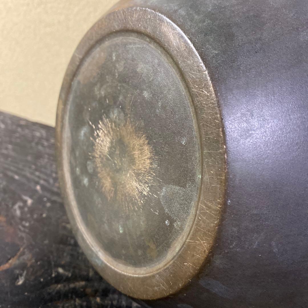 象嵌銅器花生22cm22cm