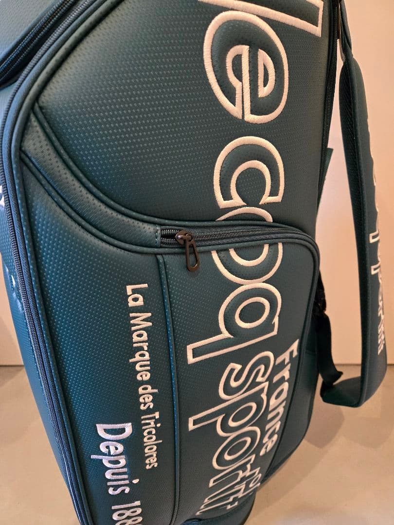 【未使用品】le coq sportif キャディバッグ グリーン 9.5型