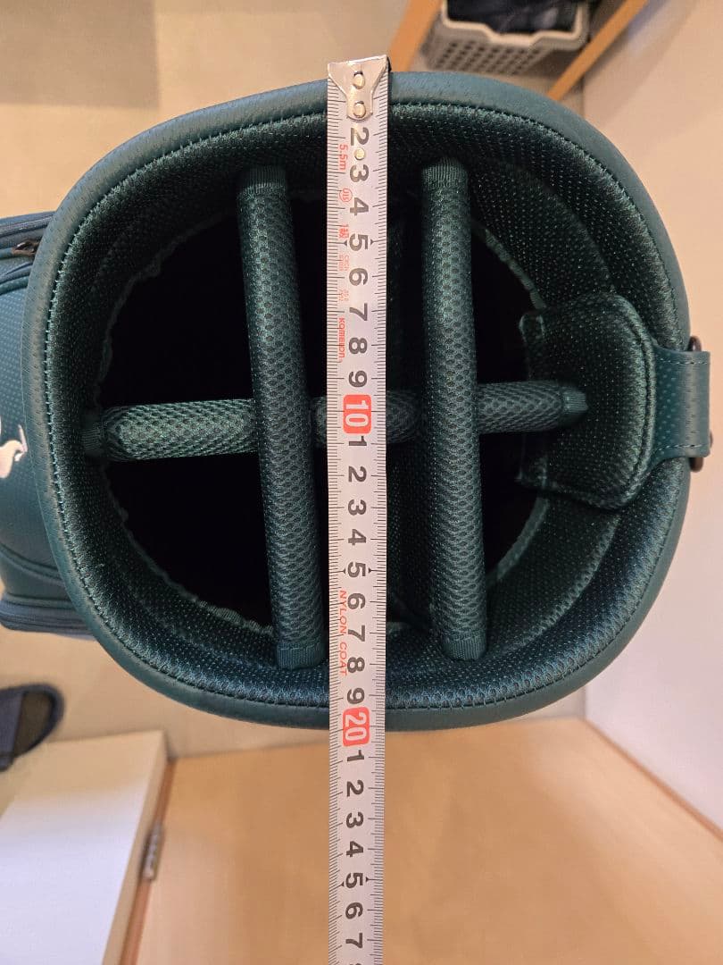 【未使用品】le coq sportif キャディバッグ グリーン 9.5型