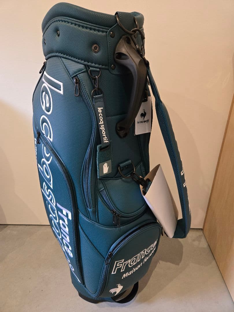 【未使用品】le coq sportif キャディバッグ グリーン 9.5型