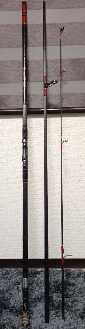 がまかつ がま投 マークⅡ ゴールド 25号 4m 3本継ぎ投げ竿