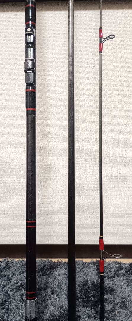 がまかつ がま投 マークⅡ ゴールド 25号 4m 3本継ぎ投げ竿