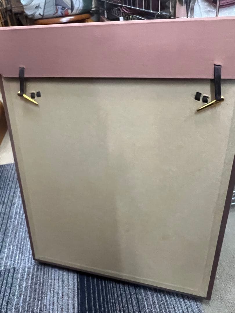 フクロウの図　絵画　藤林徳扇作　絹織物　ユネスコ作家