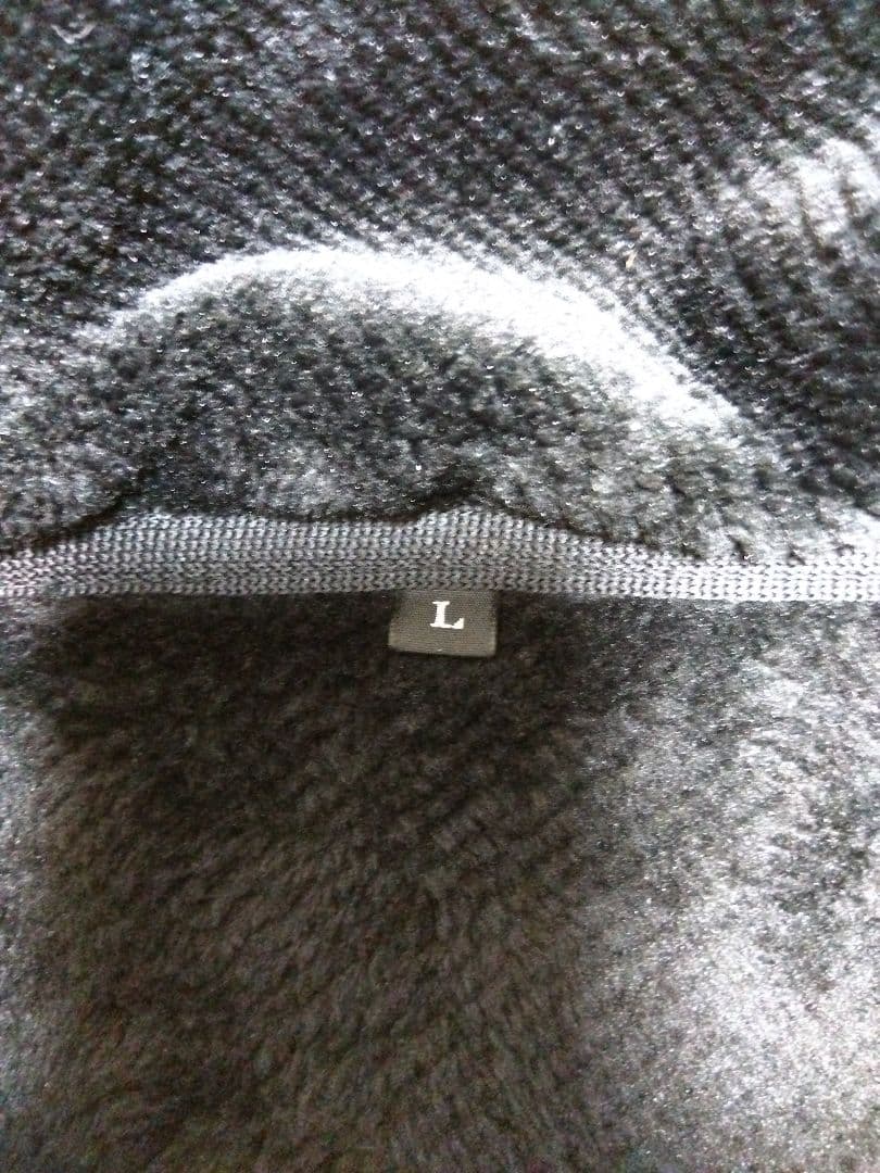 がまかつ　防寒対策　防寒シャツ　防寒フリースジップ　 L ブラック