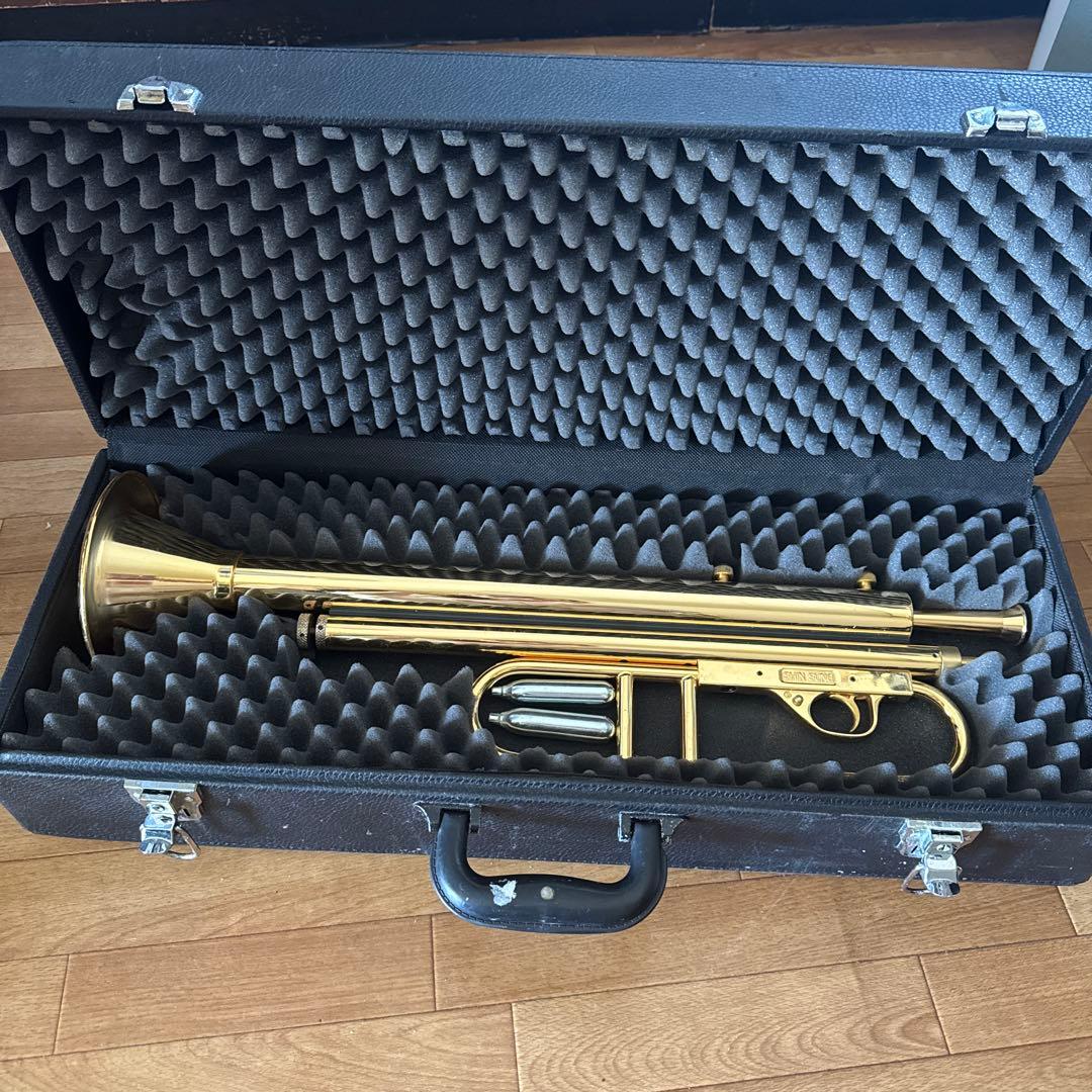 トランペット型ガスガン